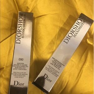 Dior Diorshow Maximizer Primer & Iconic Overcurl Mascara Black 090 FULL Size NIB